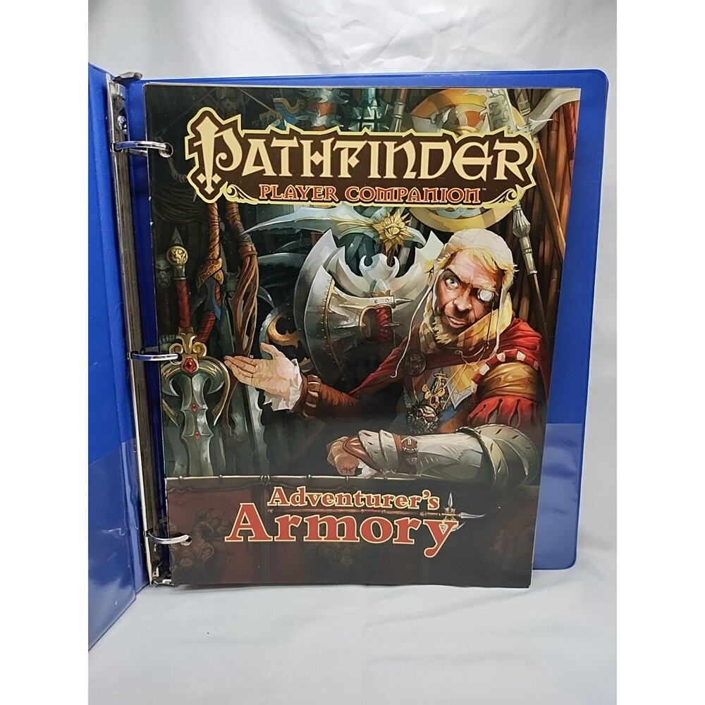 Lot Of (6) Pathfinder Player Companion RPG Books 3 Whole Punched In Binder